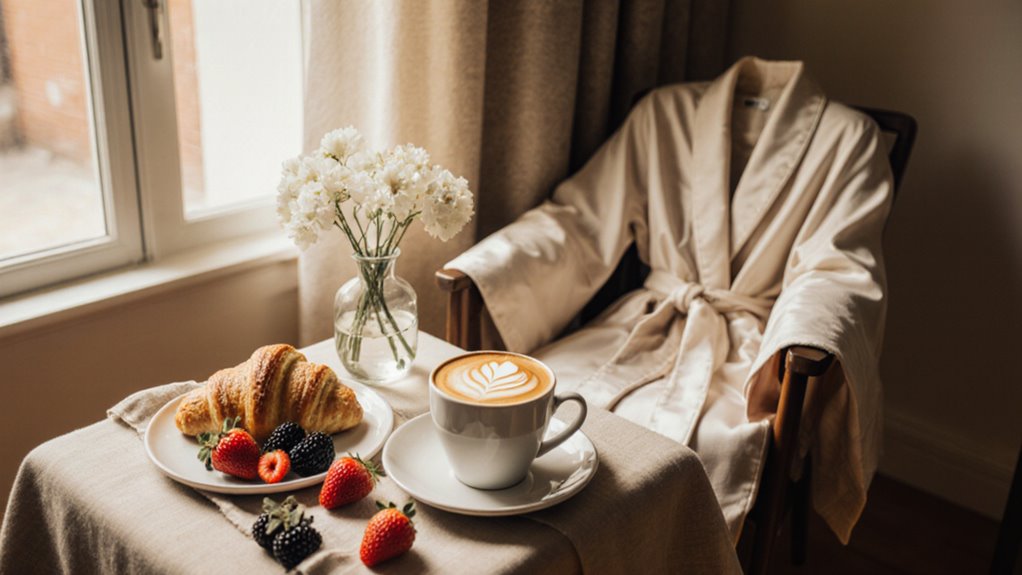 kleine luxuriöse Morgenrituale